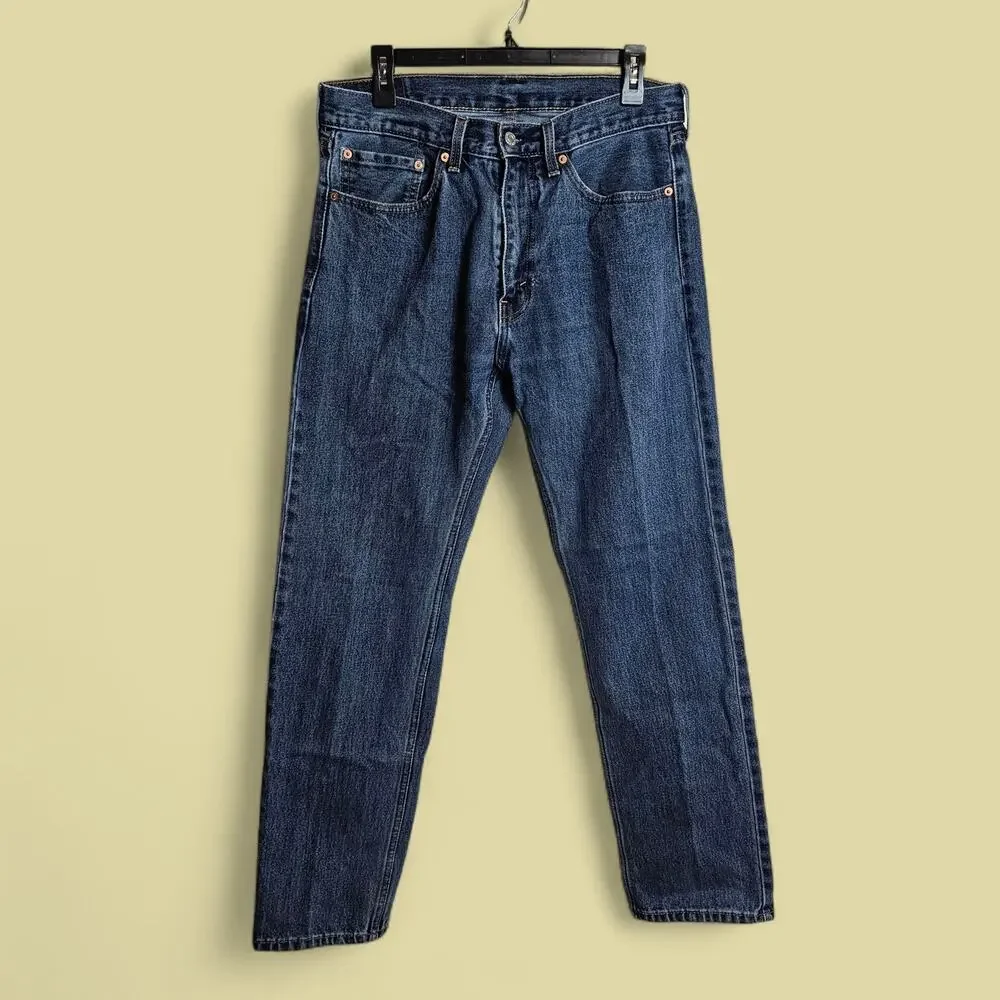 Levi Jeans Men's 505 Cotton Denim 34x32 Classic Cowboy